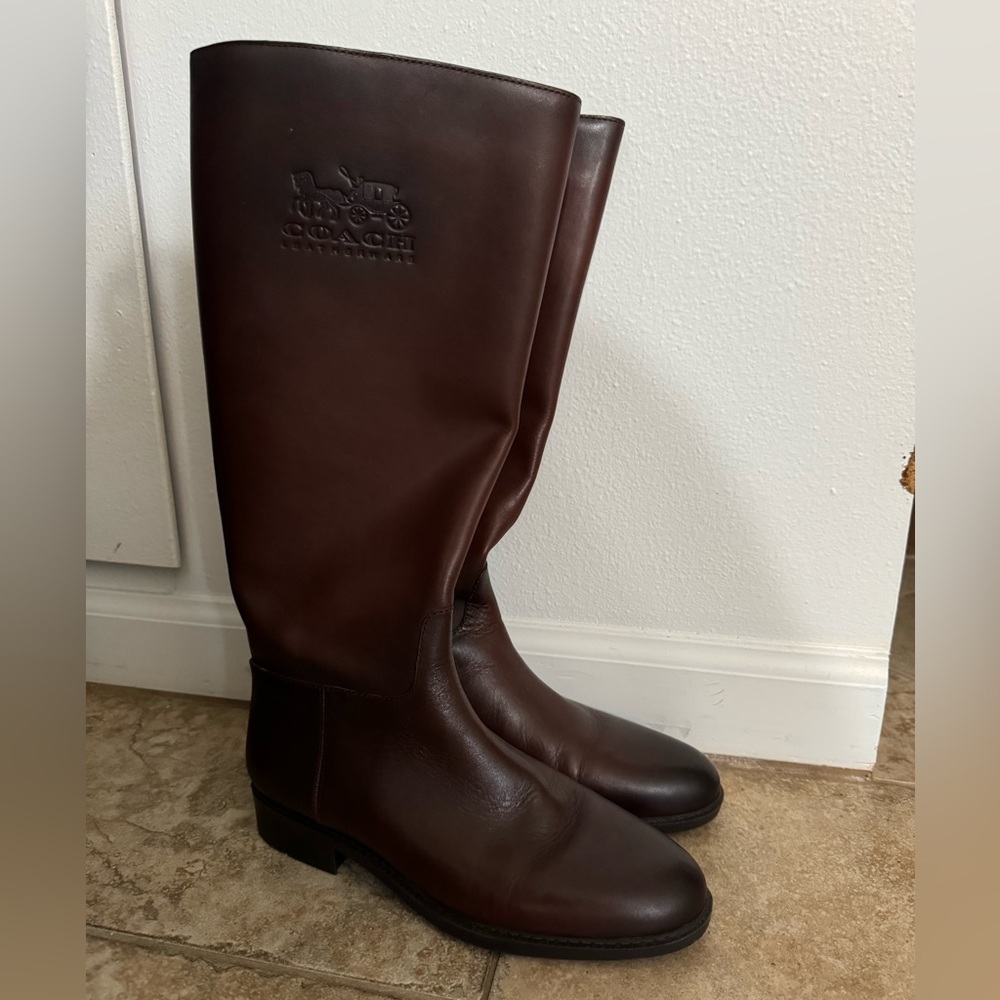 Coach Leatherwear Brown Riding Boots || Like New! ⭐️